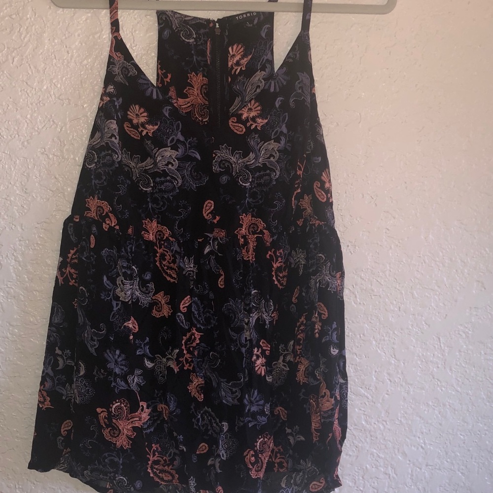 Torrid EUC babydoll cami size 1 black/pink/purple